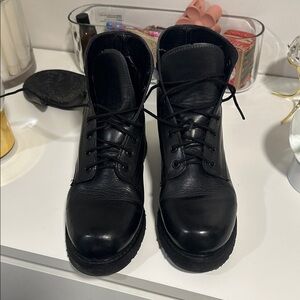 Black parade boots size  made in Canada